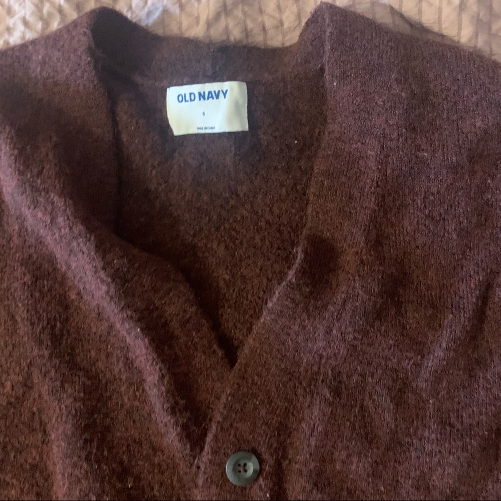 Deep Maroon Cardigan - Picture 2 of 5